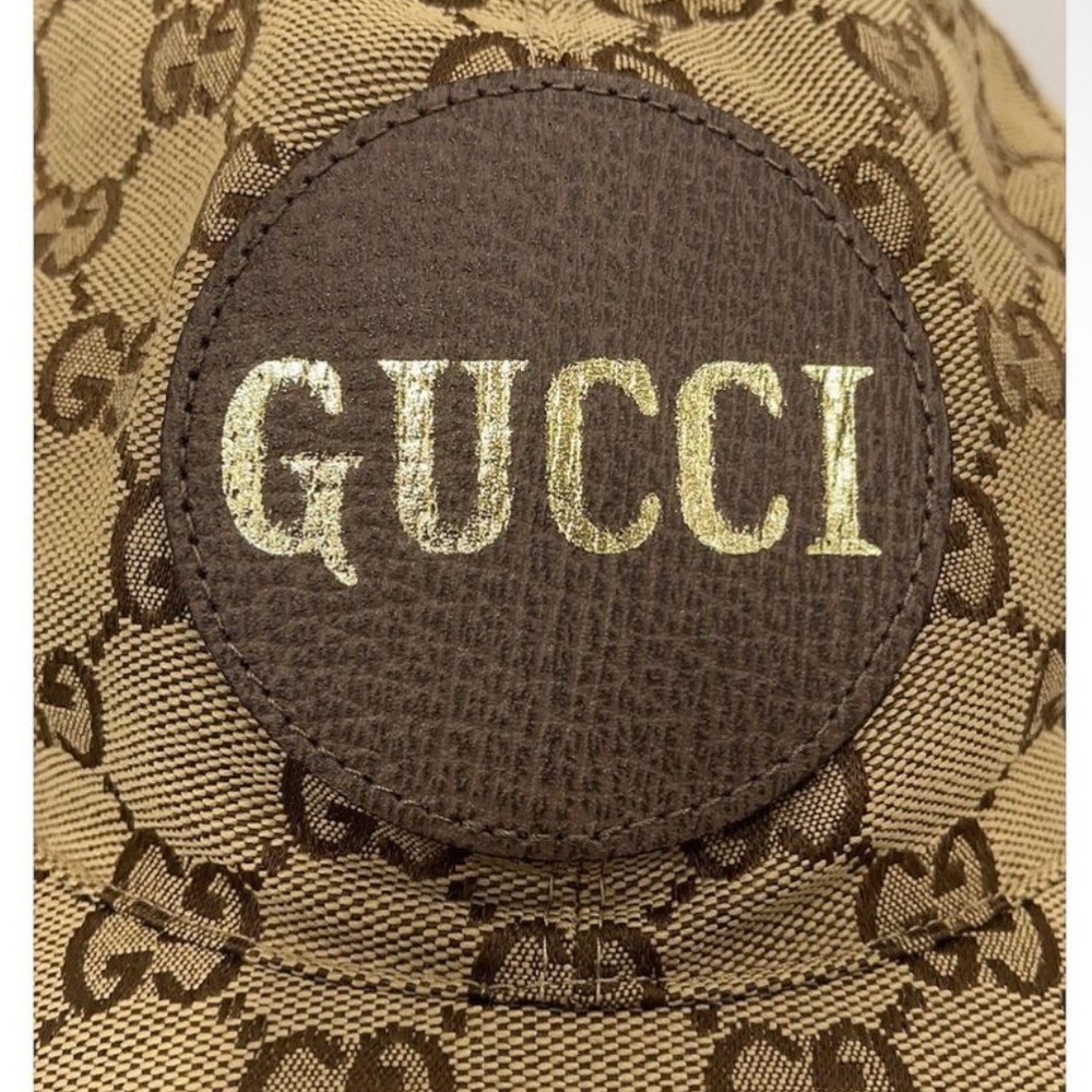 Authentic Gucci Brown Monogram Hat - image 1